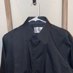 Mod Shopping black penny collar dress shirt
